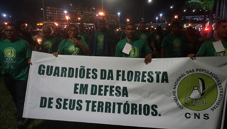Manifestação do CNS na Esplanada dos Ministério em Brasília em 6 de novembro de 2019